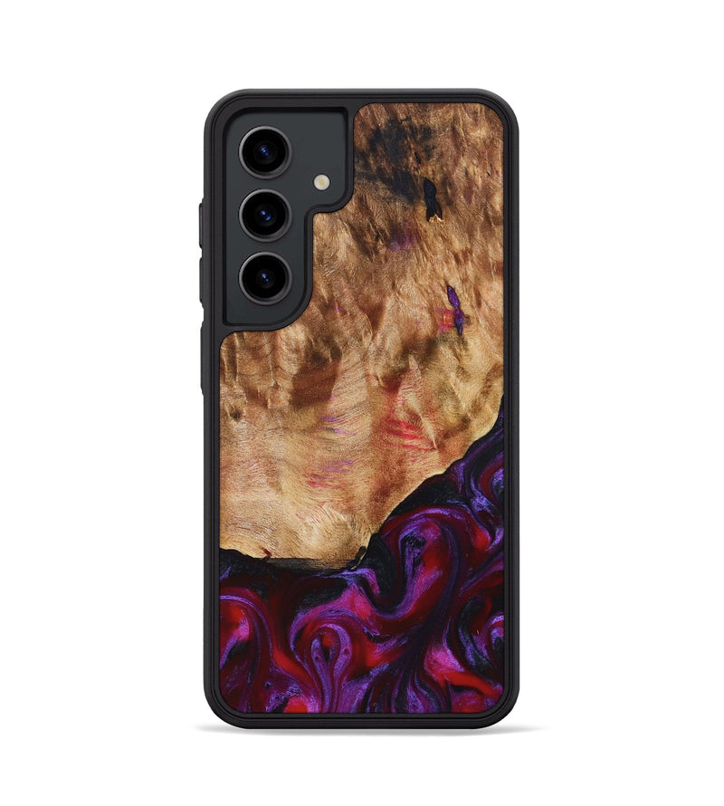 Galaxy S24 Wood Phone Case - Milena (Red, 823623)