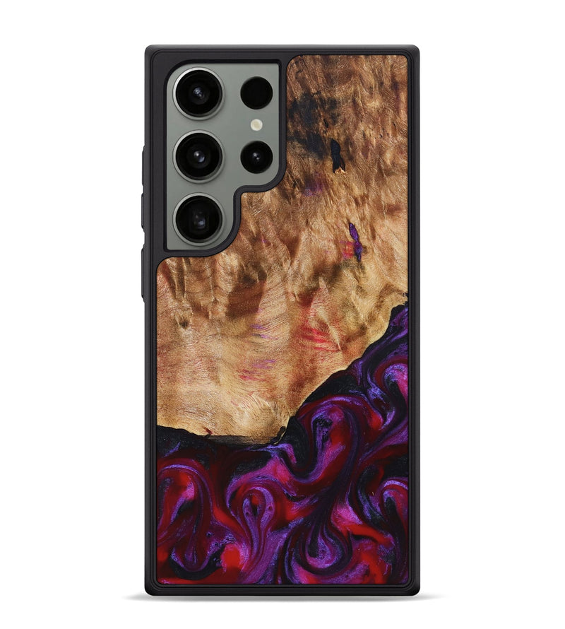 Galaxy S24 Ultra Wood Phone Case - Milena (Red, 823623)