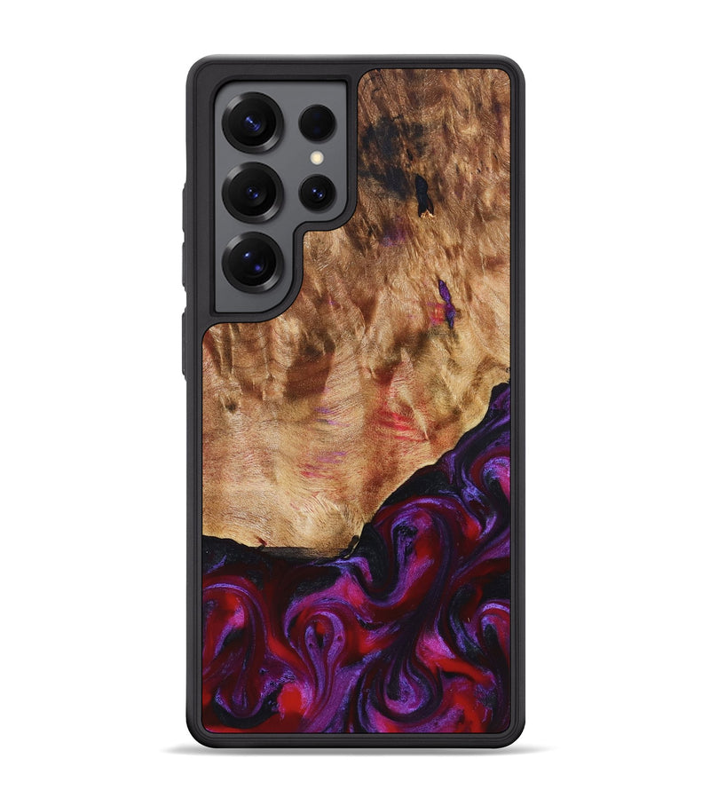 Galaxy S25 Ultra Wood Phone Case - Milena (Red, 823623)