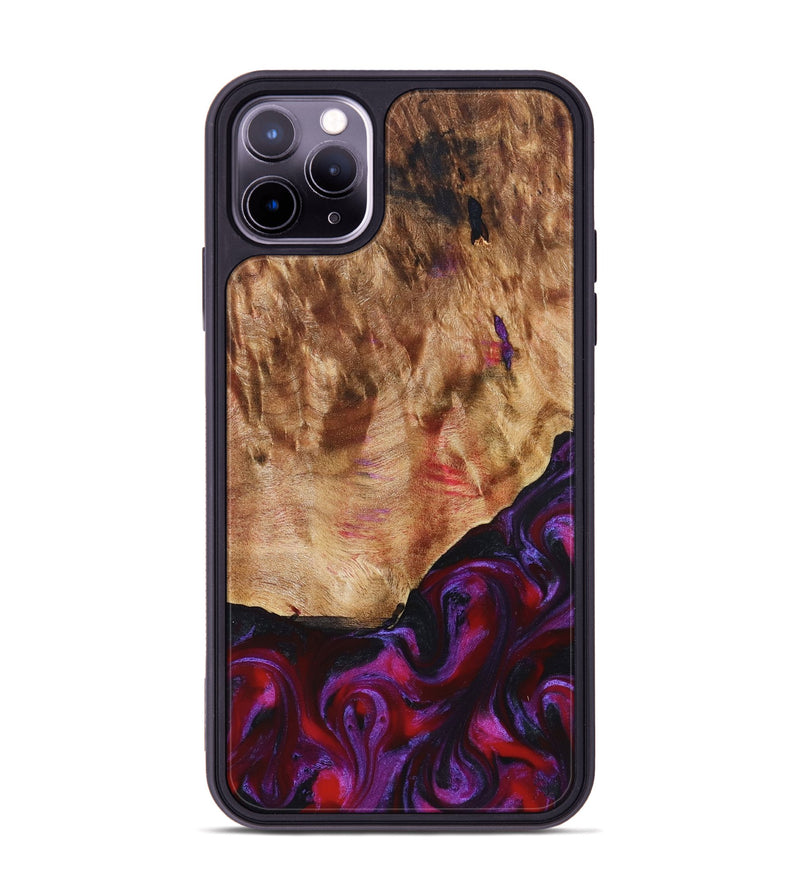 iPhone 11 Pro Max Wood Phone Case - Milena (Red, 823623)