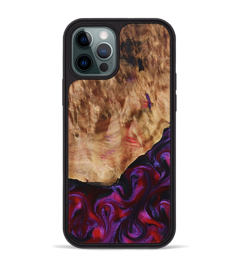 iPhone 12 Pro Max Wood Phone Case - Milena (Red, 823623)