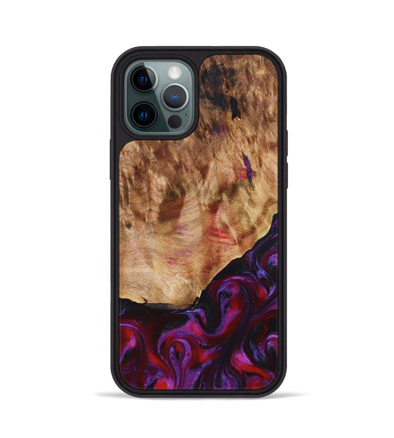 iPhone 12 Pro Wood Phone Case - Milena (Red, 823623)