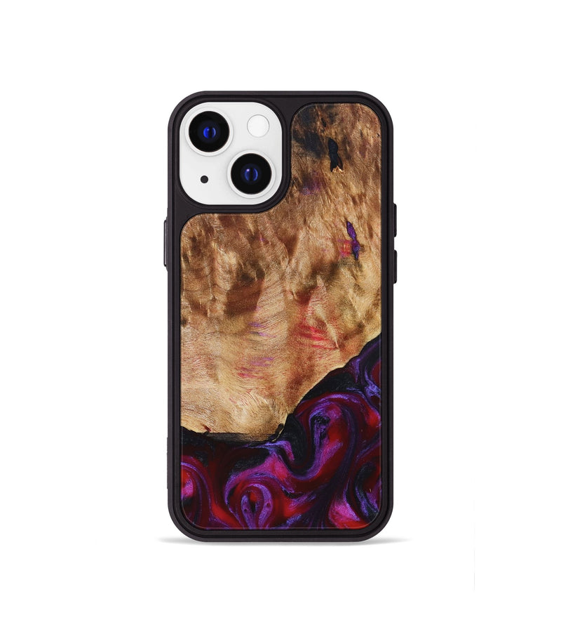 iPhone 13 mini Wood Phone Case - Milena (Red, 823623)