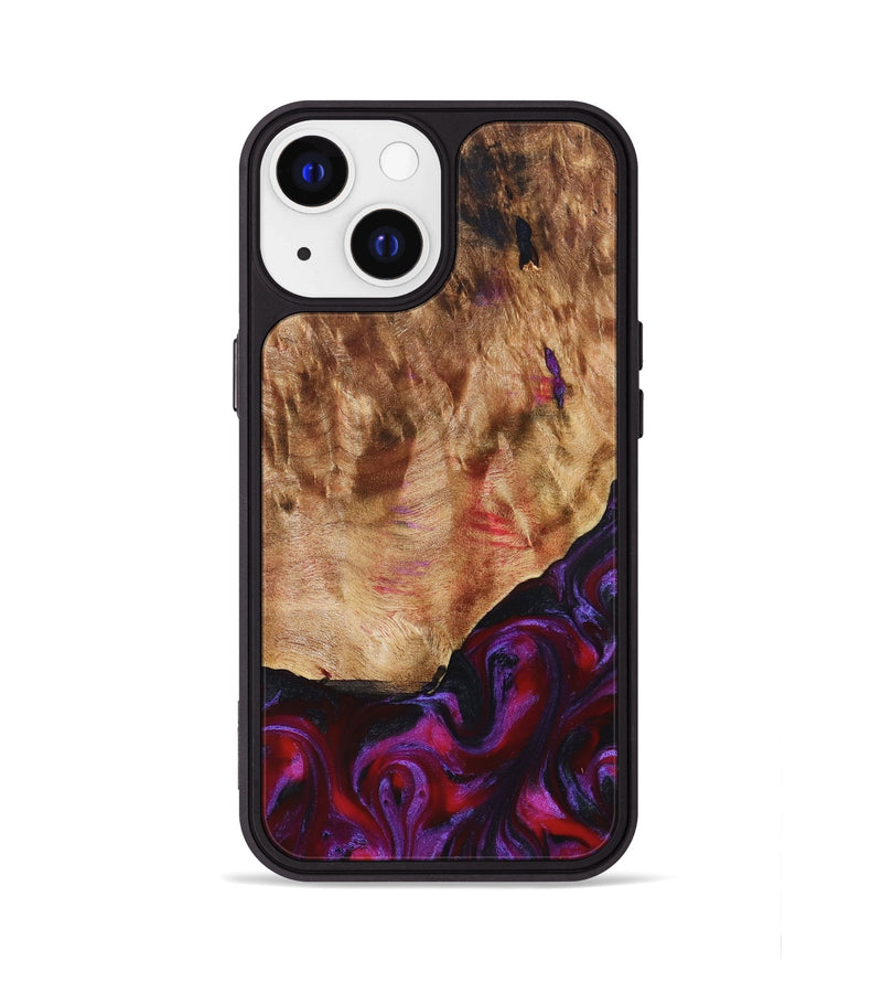 iPhone 13 Wood Phone Case - Milena (Red, 823623)