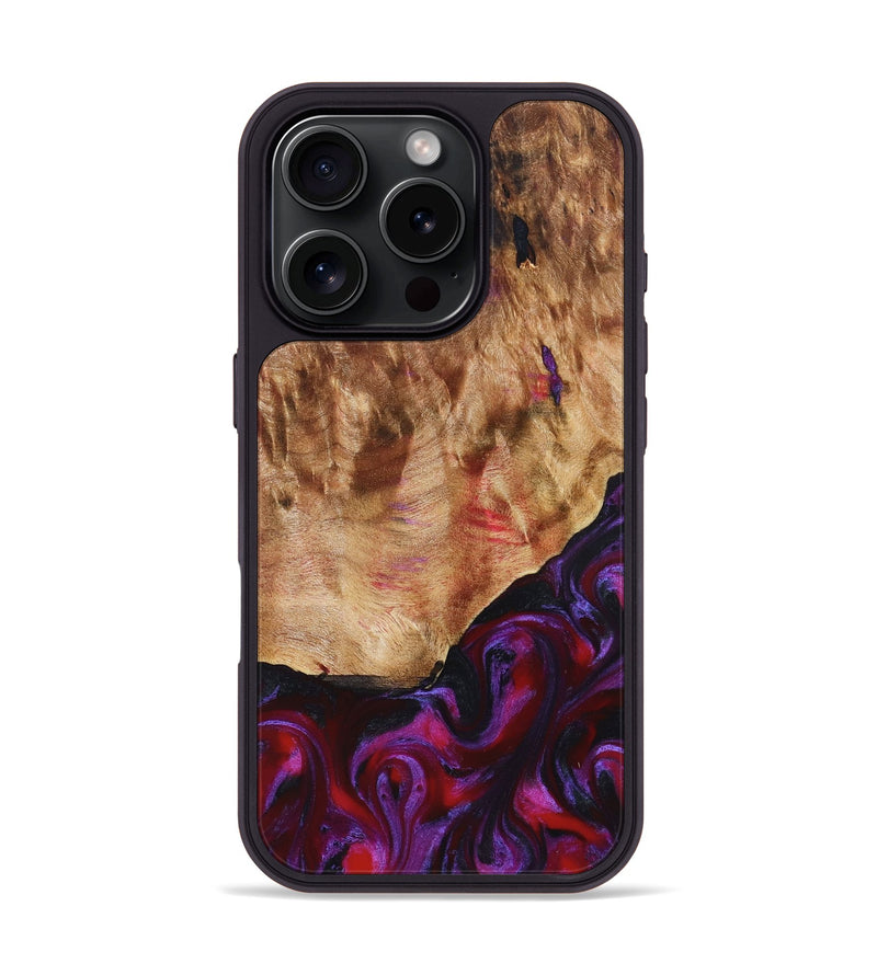 iPhone 16 Pro Wood Phone Case - Milena (Red, 823623)