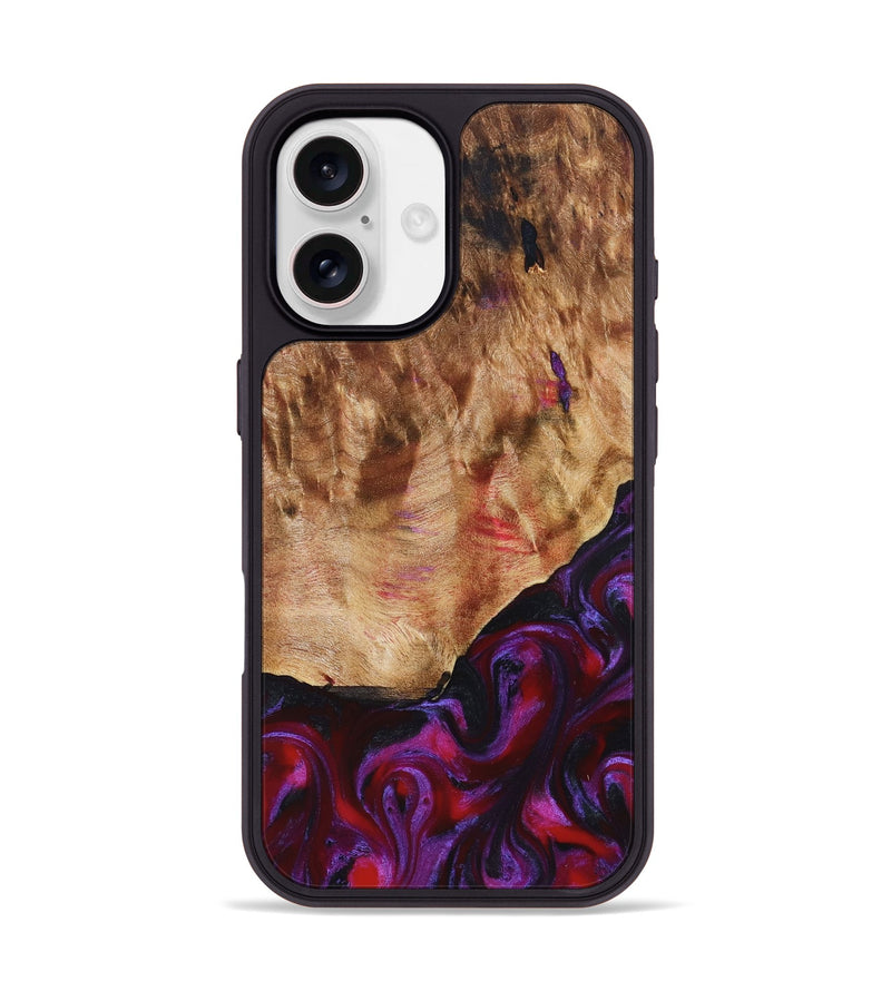iPhone 17 Wood Phone Case - Milena (Red, 823623)