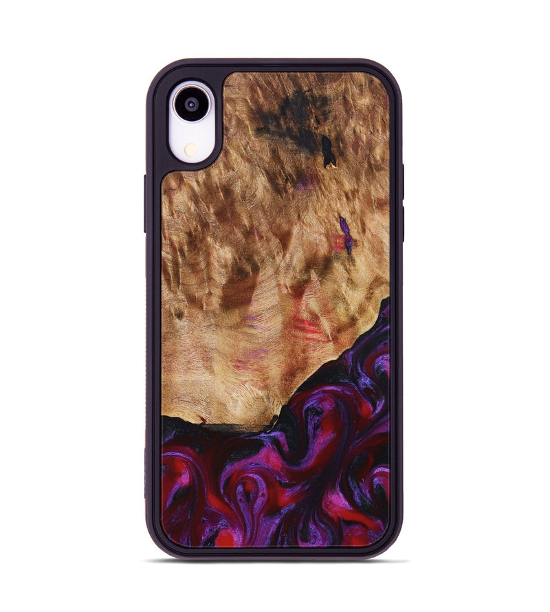 iPhone Xr Wood Phone Case - Milena (Red, 823623)