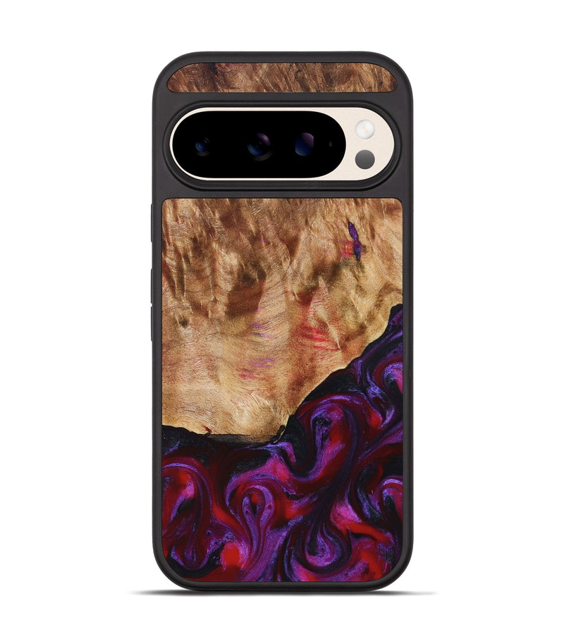 Pixel 10 Wood Phone Case - Milena (Red, 823623)