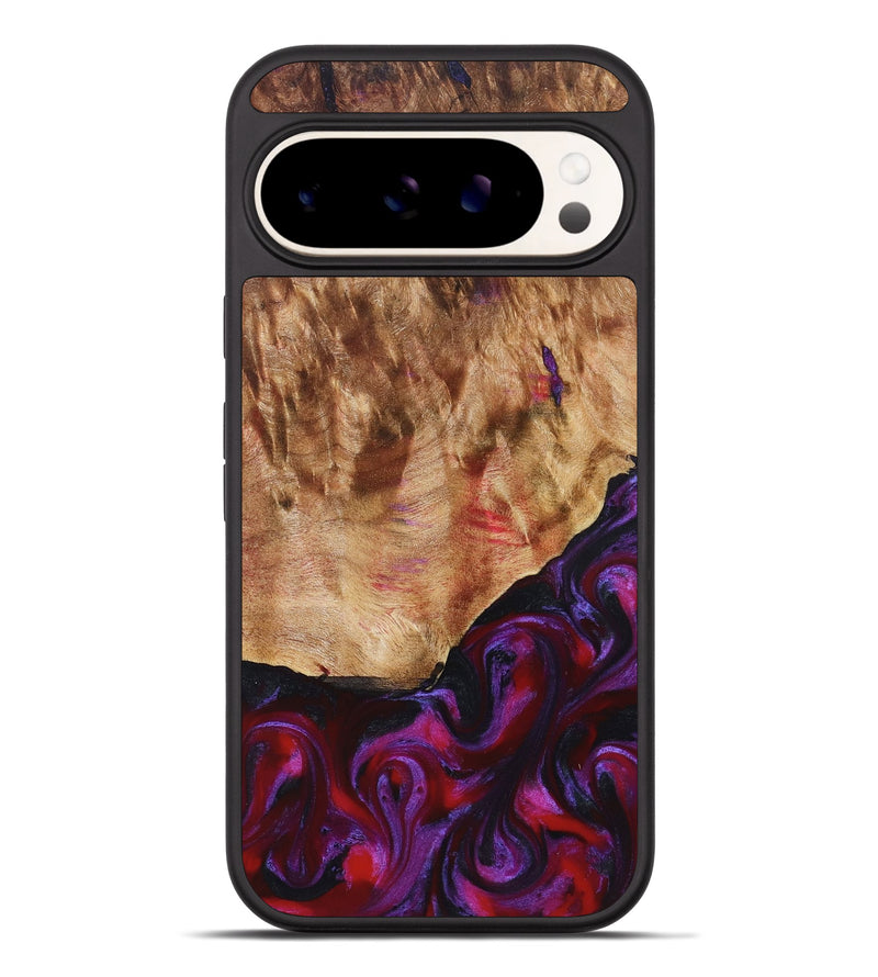 Pixel 9 Pro XL Wood Phone Case - Milena (Red, 823623)