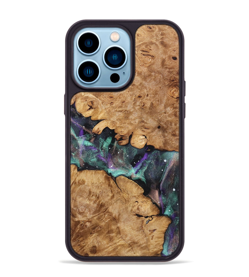 iPhone 14 Pro Max Wood Phone Case - Aries (Cosmos, 823628)