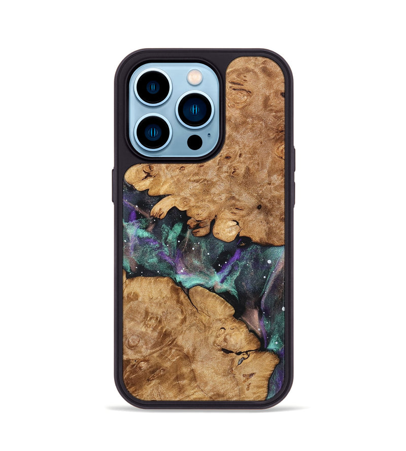 iPhone 14 Pro Wood Phone Case - Aries (Cosmos, 823628)