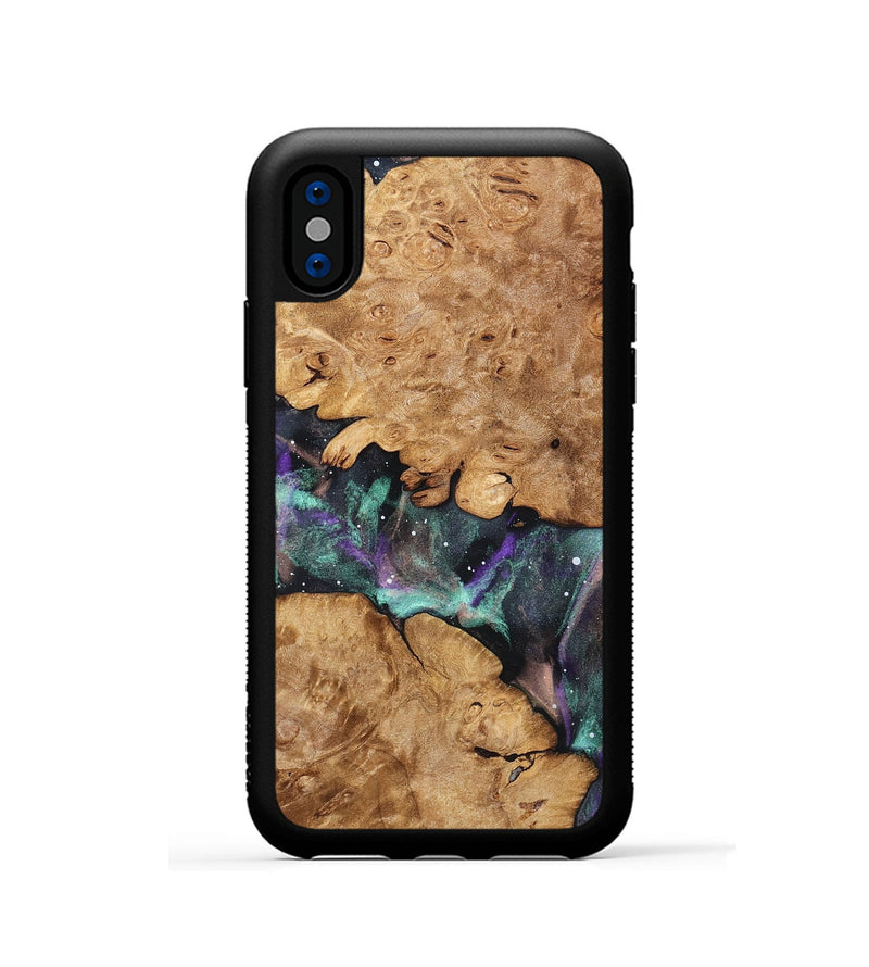 iPhone Xs Wood Phone Case - Aries (Cosmos, 823628)