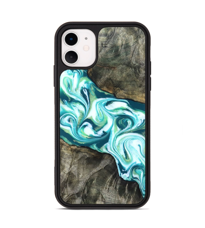 iPhone 11 Wood Phone Case - Jaime (Green, 823639)