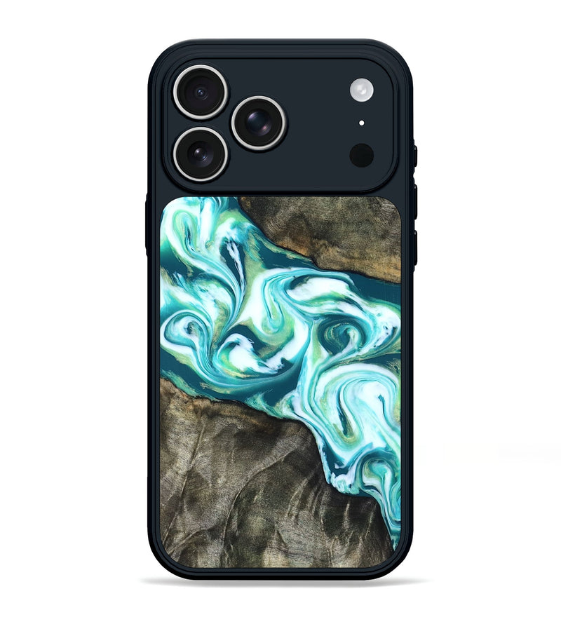 iPhone 17 Pro Max Wood Phone Case - Jaime (Green, 823639)