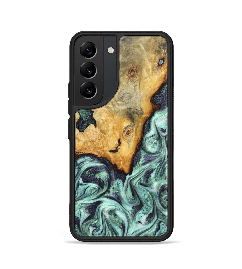 Galaxy S22 Wood Phone Case - Crissy (Green, 823643)
