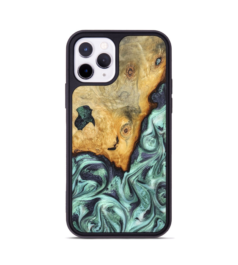 iPhone 11 Pro Wood Phone Case - Crissy (Green, 823643)