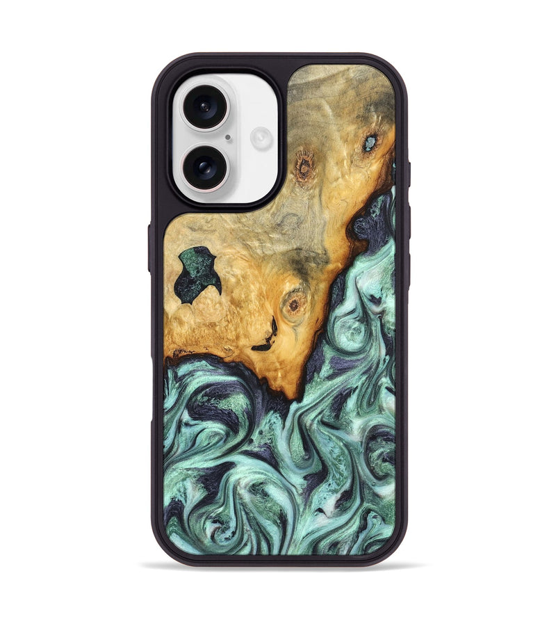 iPhone 17 Wood Phone Case - Crissy (Green, 823643)