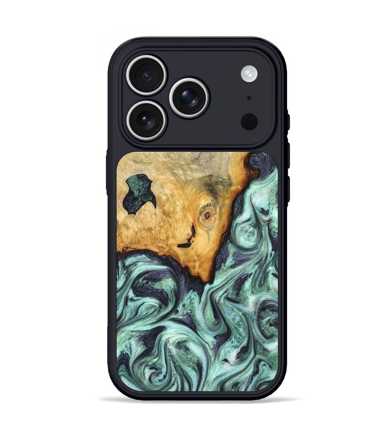 iPhone 17 Pro Wood Phone Case - Crissy (Green, 823643)