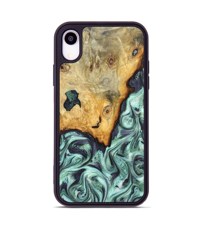 iPhone Xr Wood Phone Case - Crissy (Green, 823643)