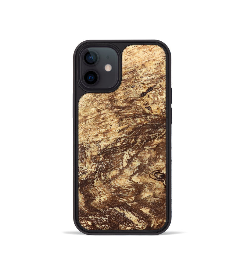 iPhone 12 mini Wood Phone Case - Onyx (Wood Burl, 823651)
