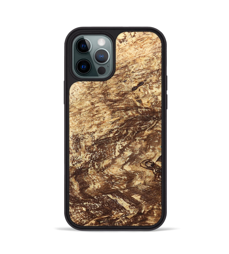 iPhone 12 Pro Wood Phone Case - Onyx (Wood Burl, 823651)