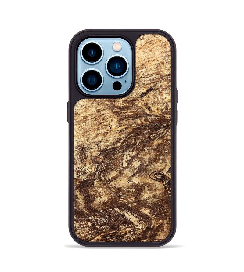 iPhone 14 Pro Wood Phone Case - Onyx (Wood Burl, 823651)
