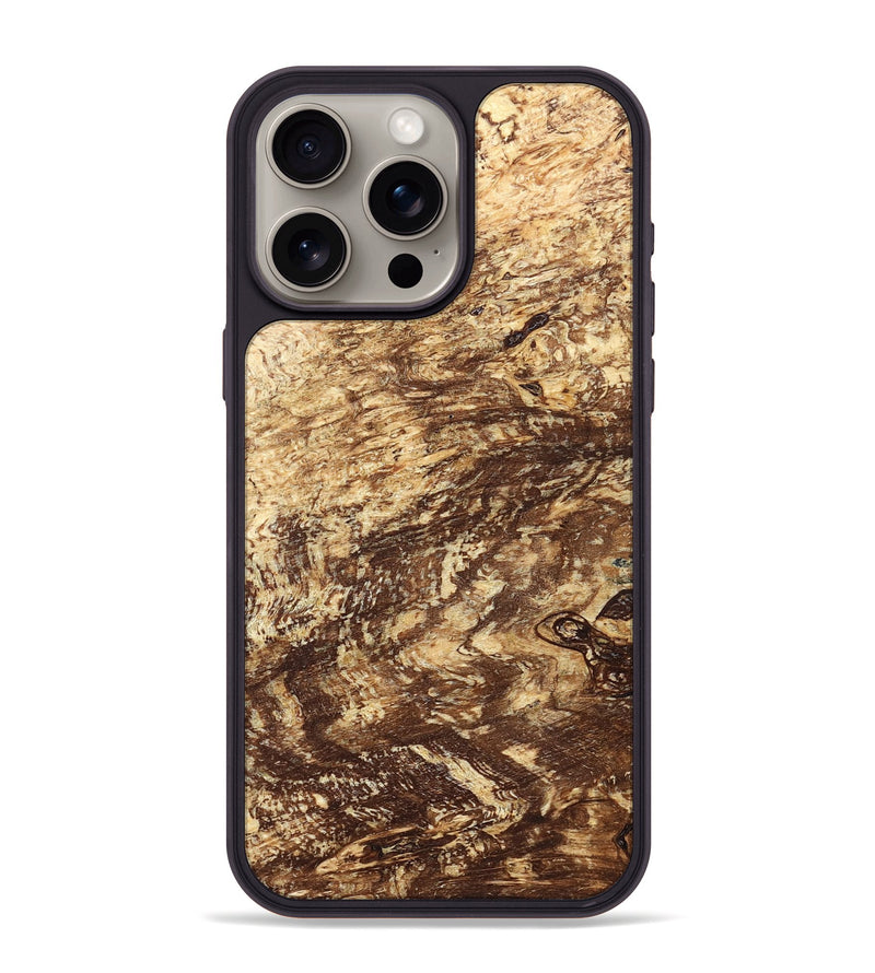 iPhone 15 Pro Max Wood Phone Case - Onyx (Wood Burl, 823651)