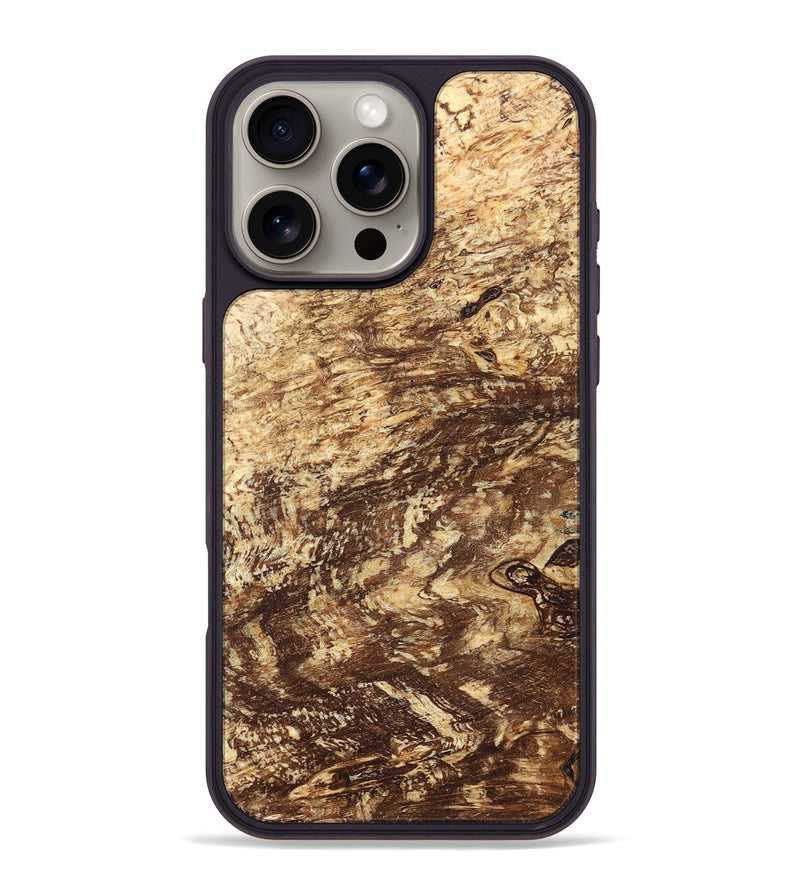 iPhone 16 Pro Max Wood Phone Case - Onyx (Wood Burl, 823651)
