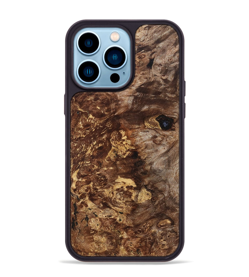 iPhone 14 Pro Max Wood Phone Case - Zoie (Wood Burl, 823656)
