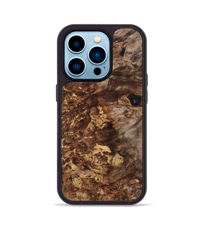 iPhone 14 Pro Wood Phone Case - Zoie (Wood Burl, 823656)