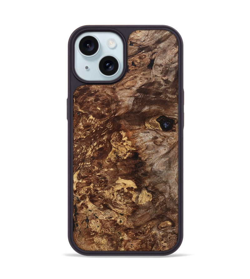iPhone 15 Wood Phone Case - Zoie (Wood Burl, 823656)