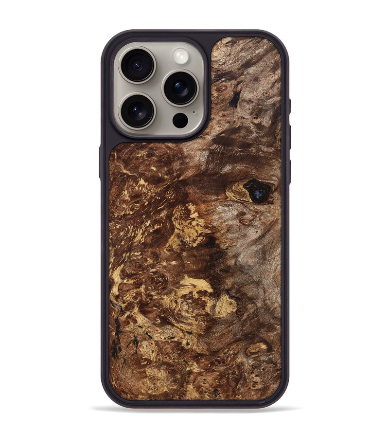 iPhone 15 Pro Max Wood Phone Case - Zoie (Wood Burl, 823656)
