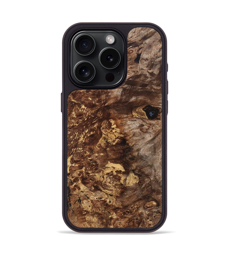 iPhone 15 Pro Wood Phone Case - Zoie (Wood Burl, 823656)