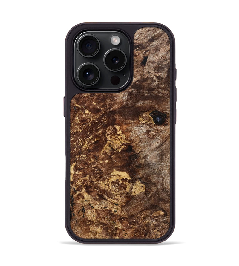 iPhone 16 Pro Wood Phone Case - Zoie (Wood Burl, 823656)