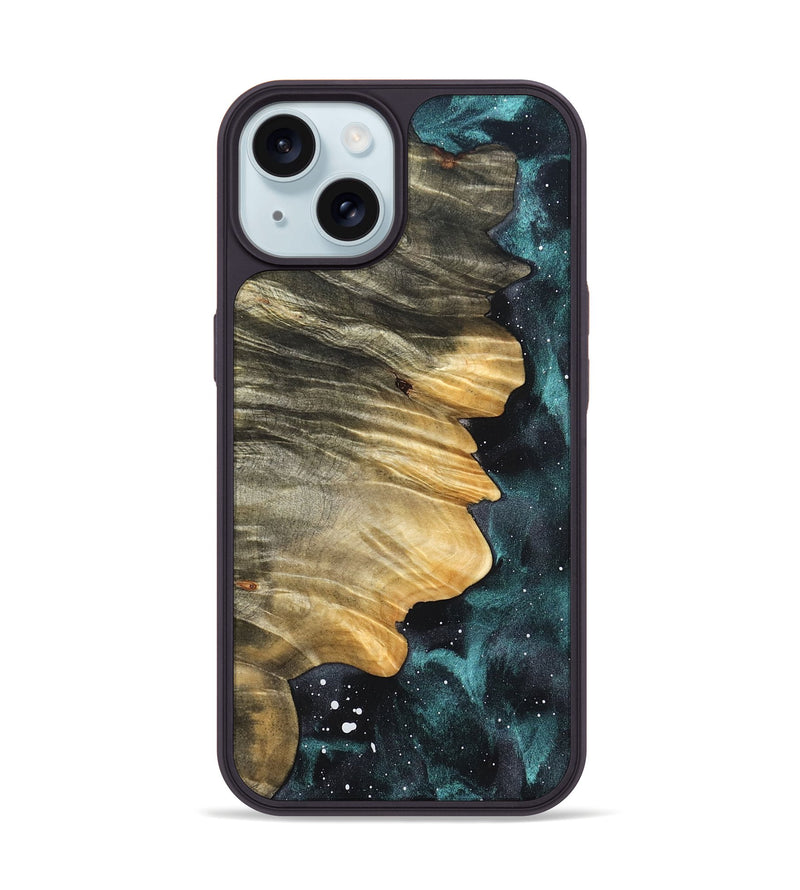 iPhone 15 Wood Phone Case - Cicely (Cosmos, 823660)