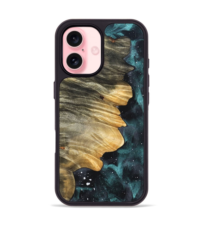 iPhone 16 Wood Phone Case - Cicely (Cosmos, 823660)