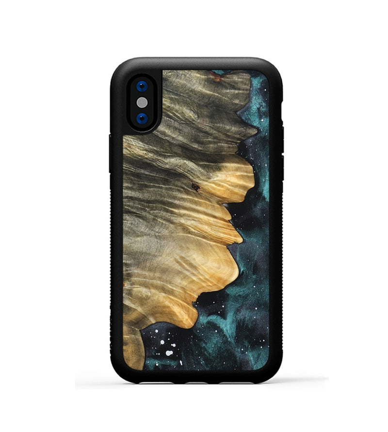 iPhone Xs Wood Phone Case - Cicely (Cosmos, 823660)