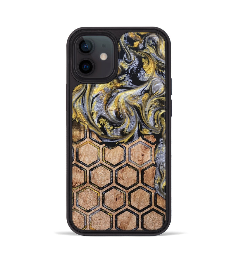 iPhone 12 Wood Phone Case - Jamaal (Pattern, 823662)
