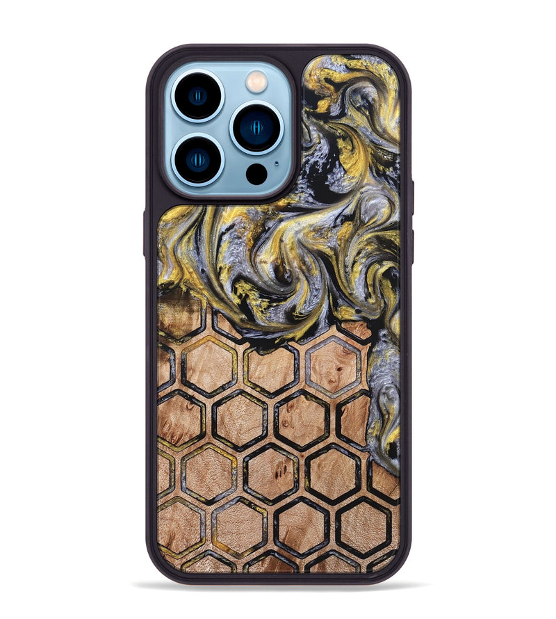 iPhone 14 Pro Max Wood Phone Case - Jamaal (Pattern, 823662)