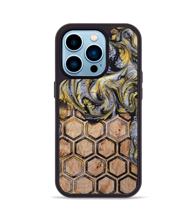 iPhone 14 Pro Wood Phone Case - Jamaal (Pattern, 823662)