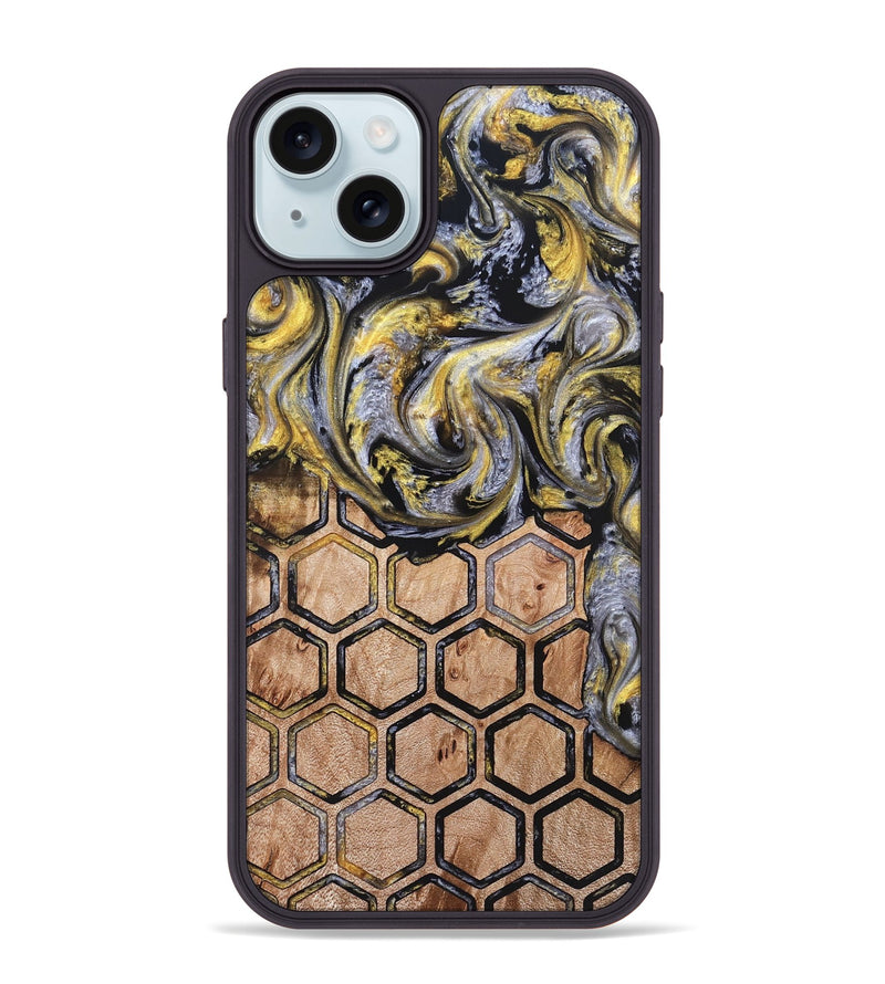 iPhone 15 Plus Wood Phone Case - Jamaal (Pattern, 823662)