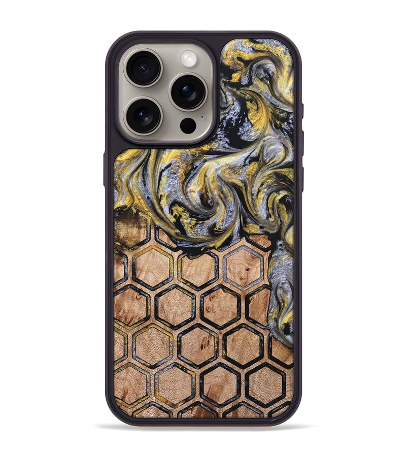 iPhone 15 Pro Max Wood Phone Case - Jamaal (Pattern, 823662)