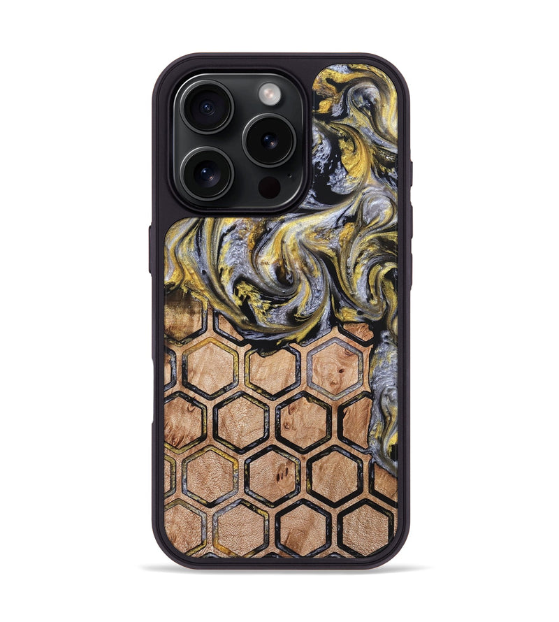 iPhone 16 Pro Wood Phone Case - Jamaal (Pattern, 823662)