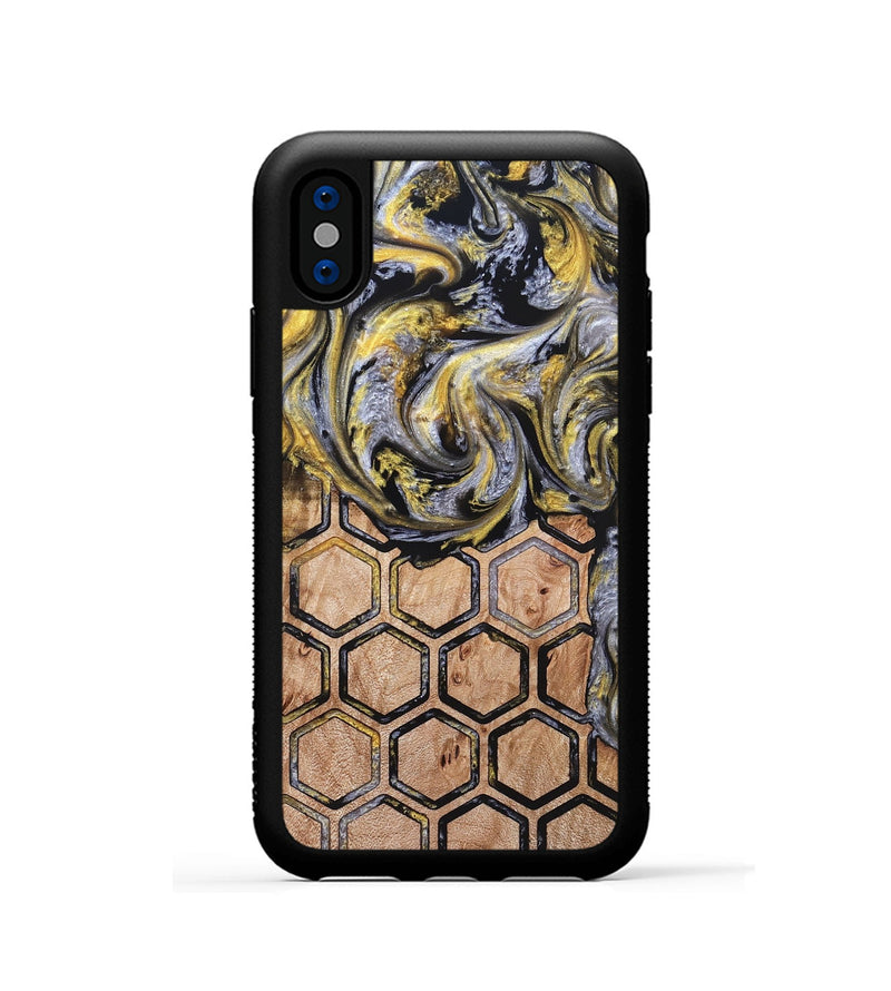 iPhone Xs Wood Phone Case - Jamaal (Pattern, 823662)