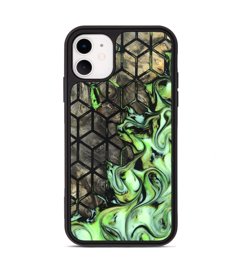 iPhone 11 Wood Phone Case - Aidyn (Neon, 823663)