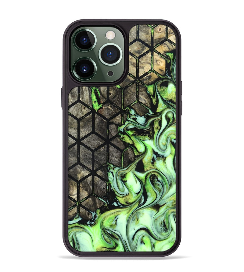 iPhone 13 Pro Max Wood Phone Case - Aidyn (Neon, 823663)