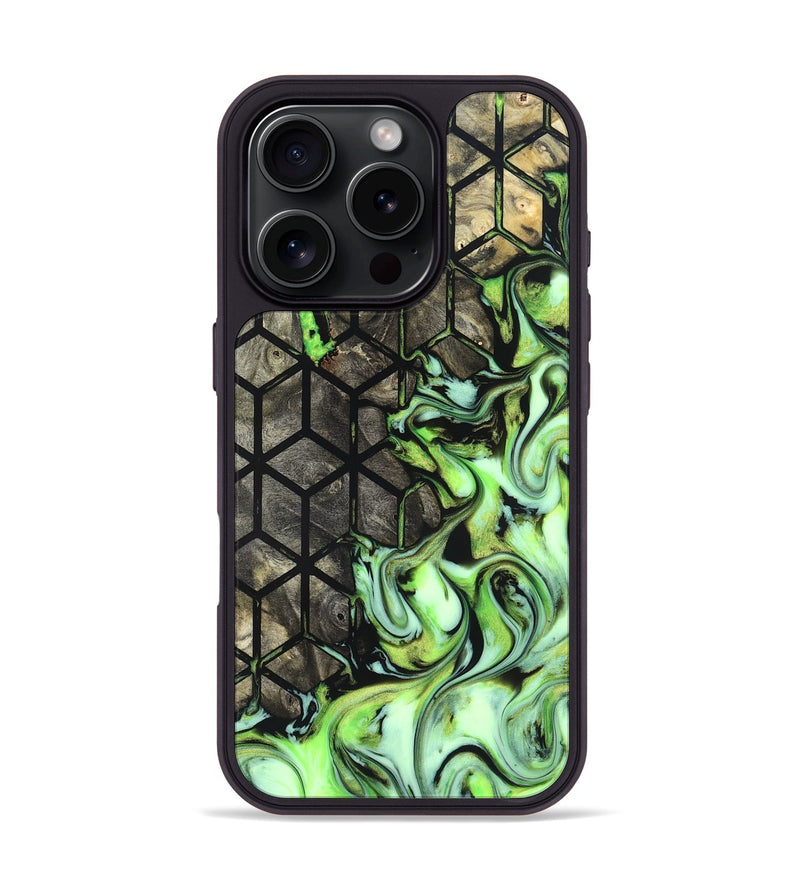 iPhone 16 Pro Wood Phone Case - Aidyn (Neon, 823663)