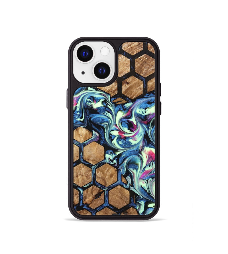 iPhone 13 mini Wood Phone Case - Joretta (Pattern, 823665)
