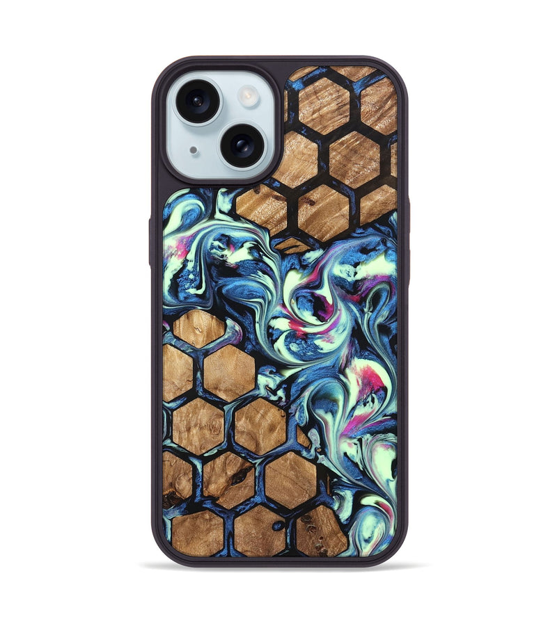 iPhone 15 Wood Phone Case - Joretta (Pattern, 823665)