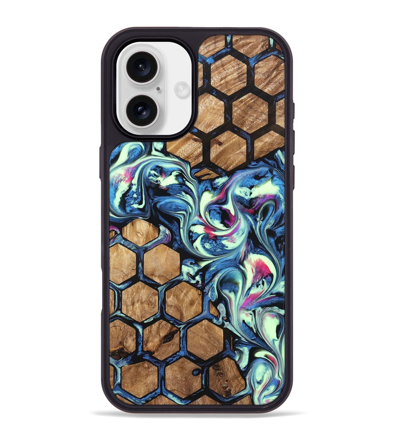 iPhone 16 Plus Wood Phone Case - Joretta (Pattern, 823665)
